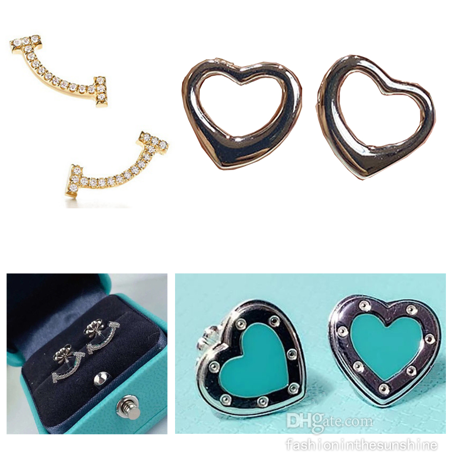 Earrings Stud jewelry diamond 3 styles Love smile earring women Platinum Rose Gold Heart-Shaped Pendant Women's Party Wedding Gifts Wholesale silver ring statement
Earrings Stud jewelry diamond 3 styles Love smile earring women Platinum Rose Gold Heart-Shaped Pendant Women's Party Wedding Gifts Wholesale silver ring statement