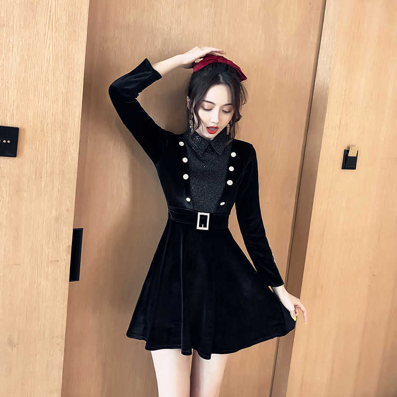 autumn and winter ladies long-sleeved fashion slim dress Solid Office Lady Regular Knee-Length 210603, Black
autumn and winter ladies long-sleeved fashion slim dress Solid Office Lady Regular Knee-Length 210603, Black