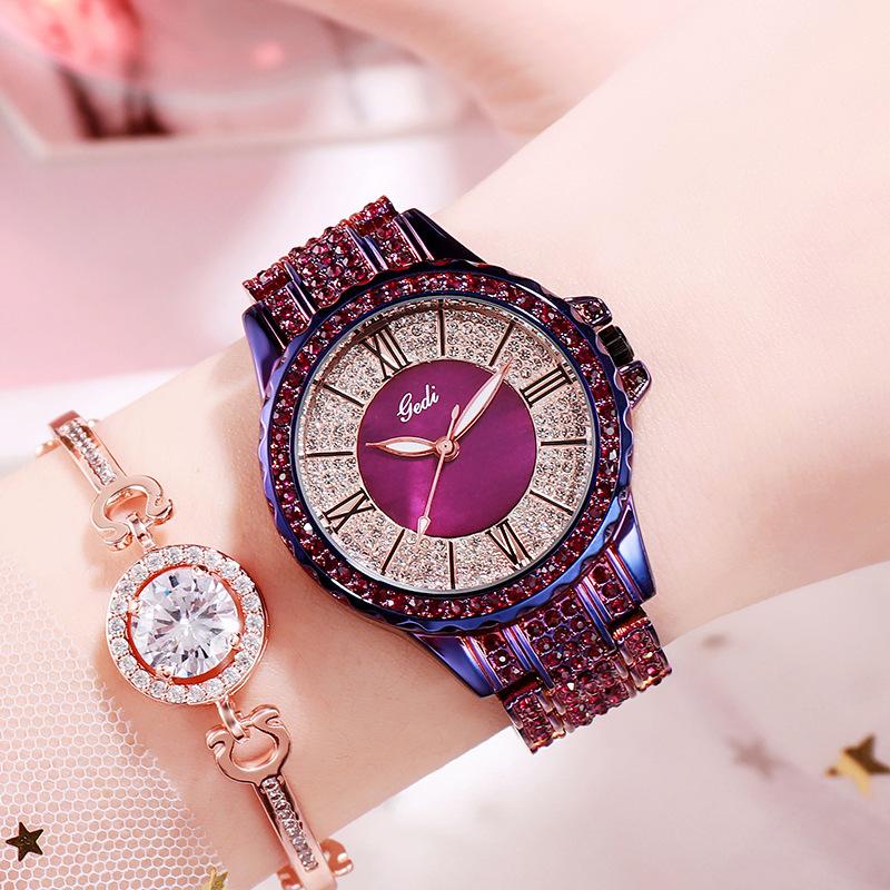 Brand Women Watches Top Luxury Full Rhinestone Crystal Wristwatch Gift Ladies Clock Relogio Feminino Montre Femme Wristwatches, Rose gold blue
Brand Women Watches Top Luxury Full Rhinestone Crystal Wristwatch Gift Ladies Clock Relogio Feminino Montre Femme Wristwatches, Rose gold blue