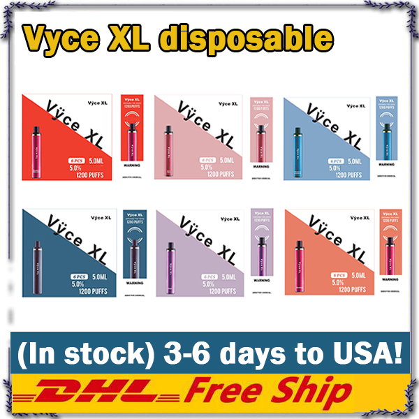 100% Original Vyce XL disposable E-cigarettes VS HQD Cuvie Plus 1200 Puffs Device Vape Pen 8 colors Starter Kits 950mAh Battery 5.0ml pods cigarettes
100% Original Vyce XL disposable E-cigarettes VS HQD Cuvie Plus 1200 Puffs Device Vape Pen 8 colors Starter Kits 950mAh Battery 5.0ml pods cigarettes