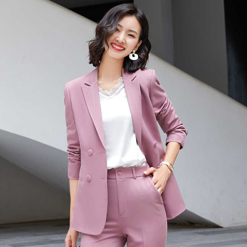 Autumn and Winter High-quality Professional Women' Suit Two-piece Overalls Female Fashion Lady Jacket Slim Trousers Temperament 210527, Blazer pants c
Autumn and Winter High-quality Professional Women' Suit Two-piece Overalls Female Fashion Lady Jacket Slim Trousers Temperament 210527, Blazer pants c
