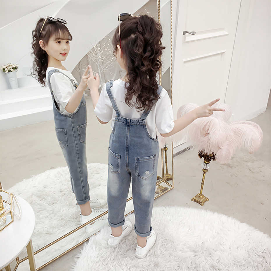 Kids Clothes Letter Tshirt + Jumspuit Clothing For Girls Casual Children Girl Teenage Children's Tracksuits 6 8 10 12 14 210528