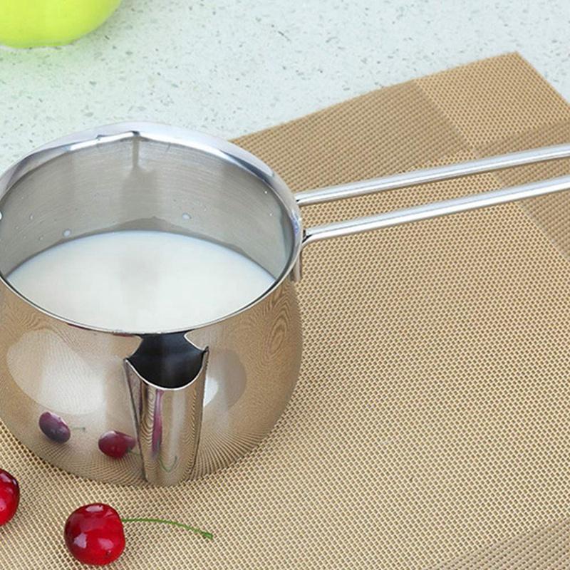 Milk Heating Pot Stainless Steel Sauce Pan Cheese Baking With Handle Butter Melting For Home Kitchen Pans