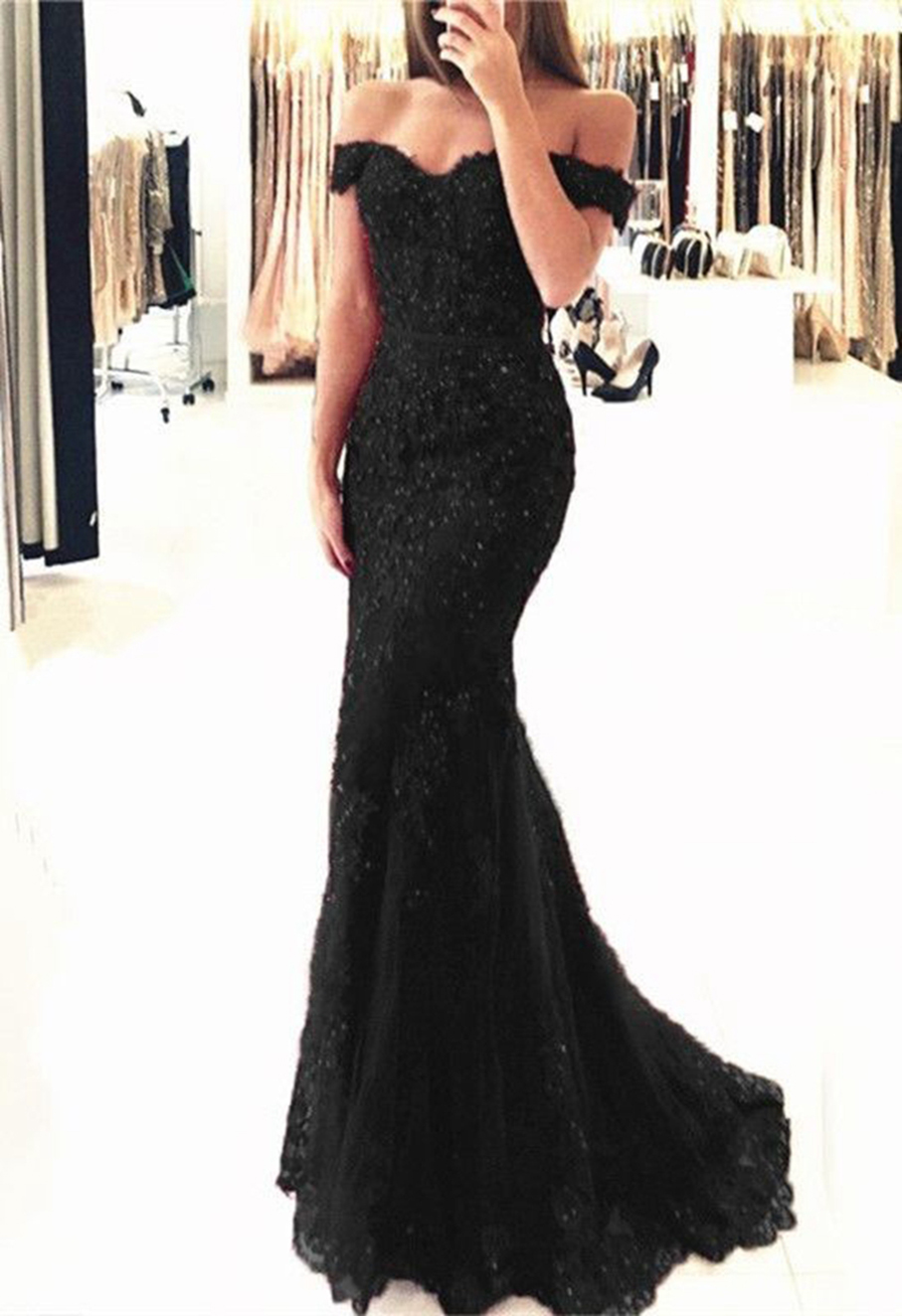 Royal Blue Mermaid Evening Dresses 2021 New Women Boat Neck Appliques Lace Formal Party Elegant Off Shoulder Long robe de soiree