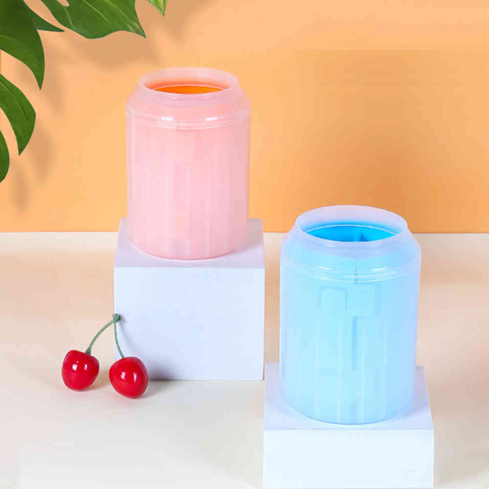 Dog Paw Cleaner Cup Soft Silicone For Small Dog Portable Outdoor Pet Foot Washer Paw Clean Brush Wash Foot Cleaning Pet Product