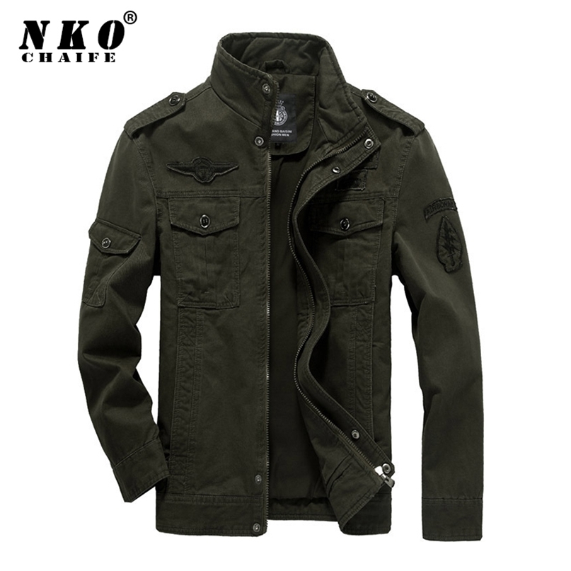 CHAIFENKO Cotton Military Jacket Men Bomber Soldier MA-1 Style Army Coat Casual Pilot Tactics M-6XL 211110, Khaki
CHAIFENKO Cotton Military Jacket Men Bomber Soldier MA-1 Style Army Coat Casual Pilot Tactics M-6XL 211110, Khaki