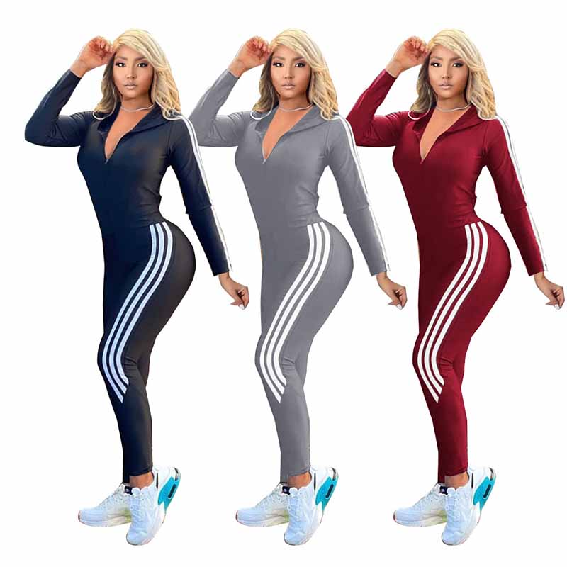 European and American fashion women's casual sports Tracksuits embroidery slim long sleeve zipper two-piece suit, Gray
European and American fashion women's casual sports Tracksuits embroidery slim long sleeve zipper two-piece suit, Gray