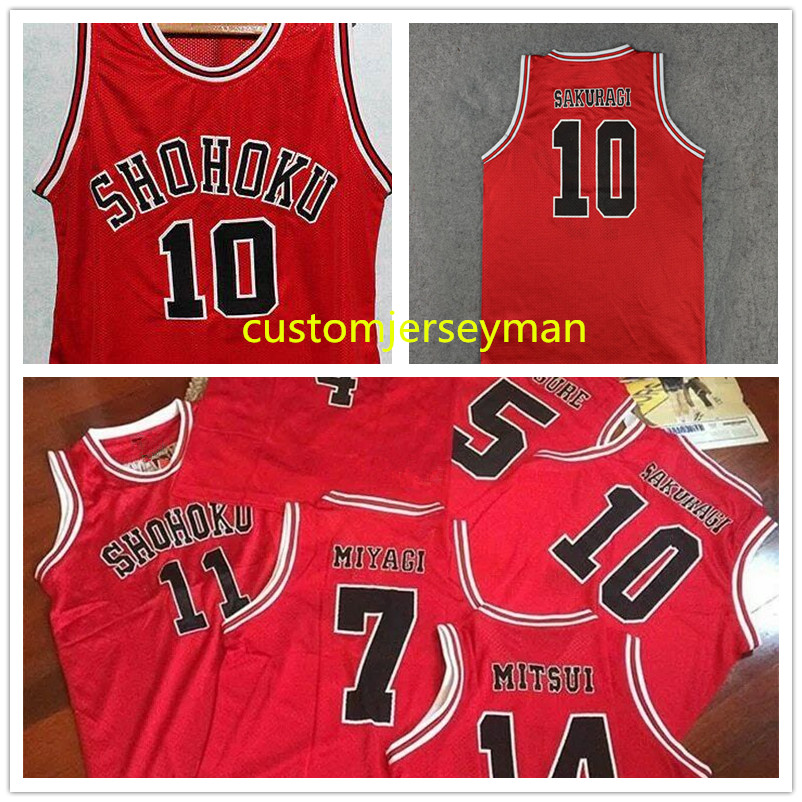 College Basketball Jersey Slam Dunk #10 Sakuragi jerseys #11 Rukawa Mens Stitched Custom made size S-5XL, Black
College Basketball Jersey Slam Dunk #10 Sakuragi jerseys #11 Rukawa Mens Stitched Custom made size S-5XL, Black