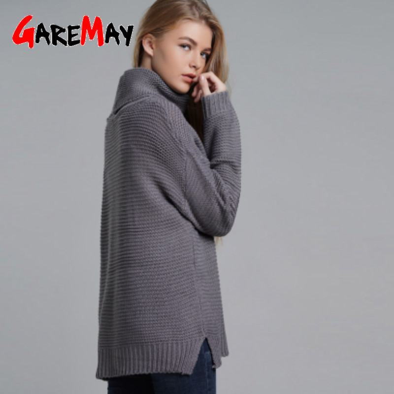 Coarse Pullover Women's Jumper Turtleneck Red Sweater Warm Christmas thick Winter Cable Knitted Oversized 210428