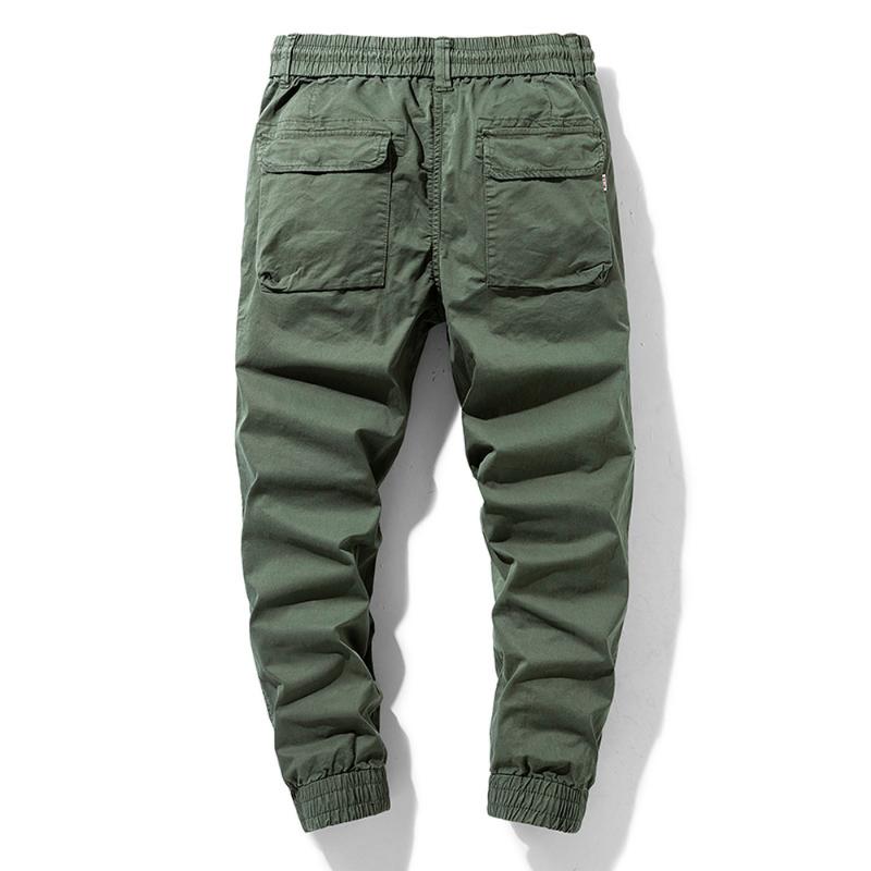 Men's Pants Trousers Cargo Men Summer Pure Cotton Lightweight Thin Casual Work Wear 2021
