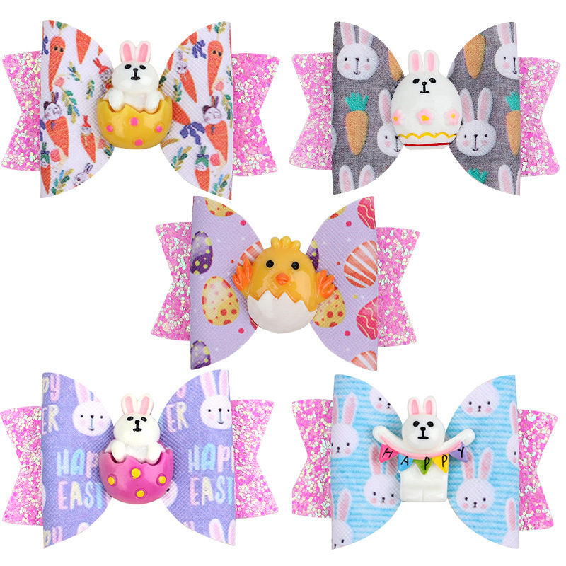 Children Cartoon Anime Bow Leather Hair Clip Easter Egg Cute Rabbit Print Bows Hairpin Boutique Girls Hairs Accessories 1315 B3, Style mix
Children Cartoon Anime Bow Leather Hair Clip Easter Egg Cute Rabbit Print Bows Hairpin Boutique Girls Hairs Accessories 1315 B3, Style mix