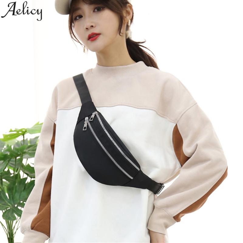 Waist Bags Aelicy Fashion Women's Belt Bag Solid Color Nylon Zipper Messenger Chest Soft Phone Women Luxury Designer
Waist Bags Aelicy Fashion Women's Belt Bag Solid Color Nylon Zipper Messenger Chest Soft Phone Women Luxury Designer
