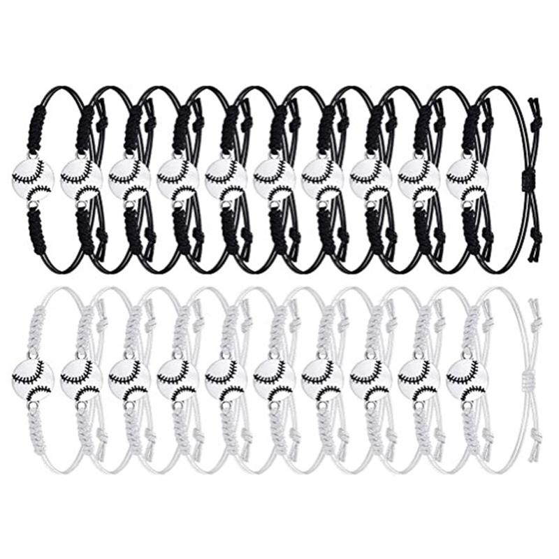 Charm Bracelets 20Pieces Softball Bracelet Adjustable Sport With For Teen Most Player Friendship Jewelry Gift A5KE, Golden;silver
Charm Bracelets 20Pieces Softball Bracelet Adjustable Sport With For Teen Most Player Friendship Jewelry Gift A5KE, Golden;silver