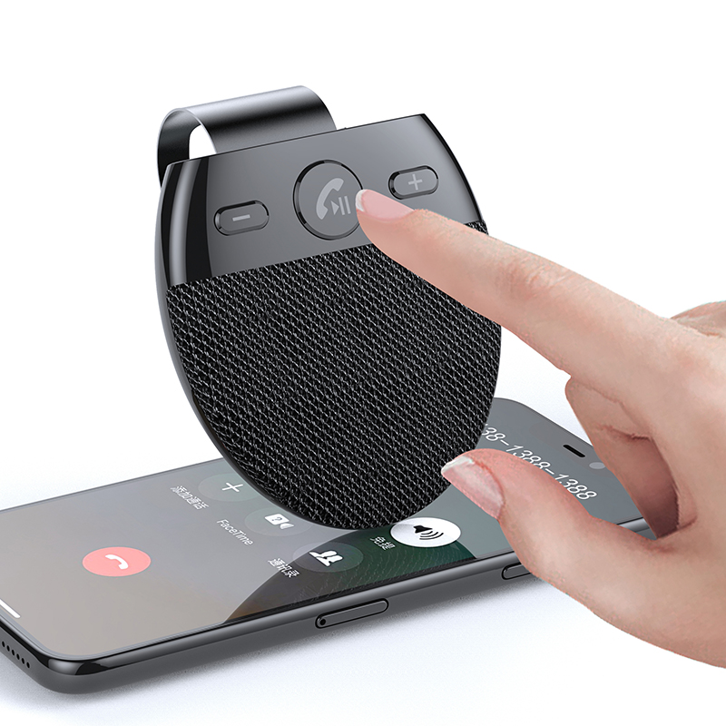 Wireless Car Speakers Handsfree Car Kit Hands-free Bluetooth Multipoint Speakerphone Sun Visor Blue-tooth Auto Accessories for Phone Music