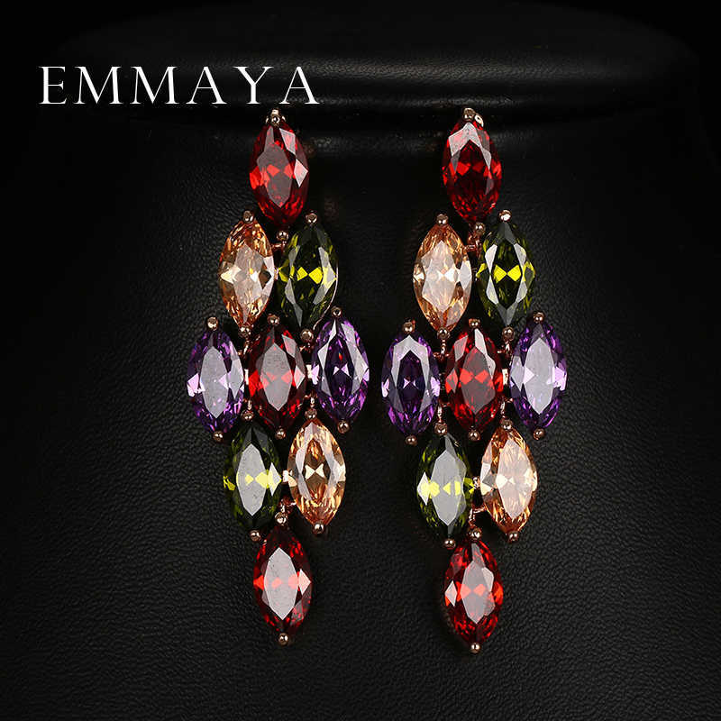 Emmaya Year Gifts Fashion Luxury Earring Full Shiny Transparent Rhinestone Crystal Drop Earrings Women Jewelry
Emmaya Year Gifts Fashion Luxury Earring Full Shiny Transparent Rhinestone Crystal Drop Earrings Women Jewelry
