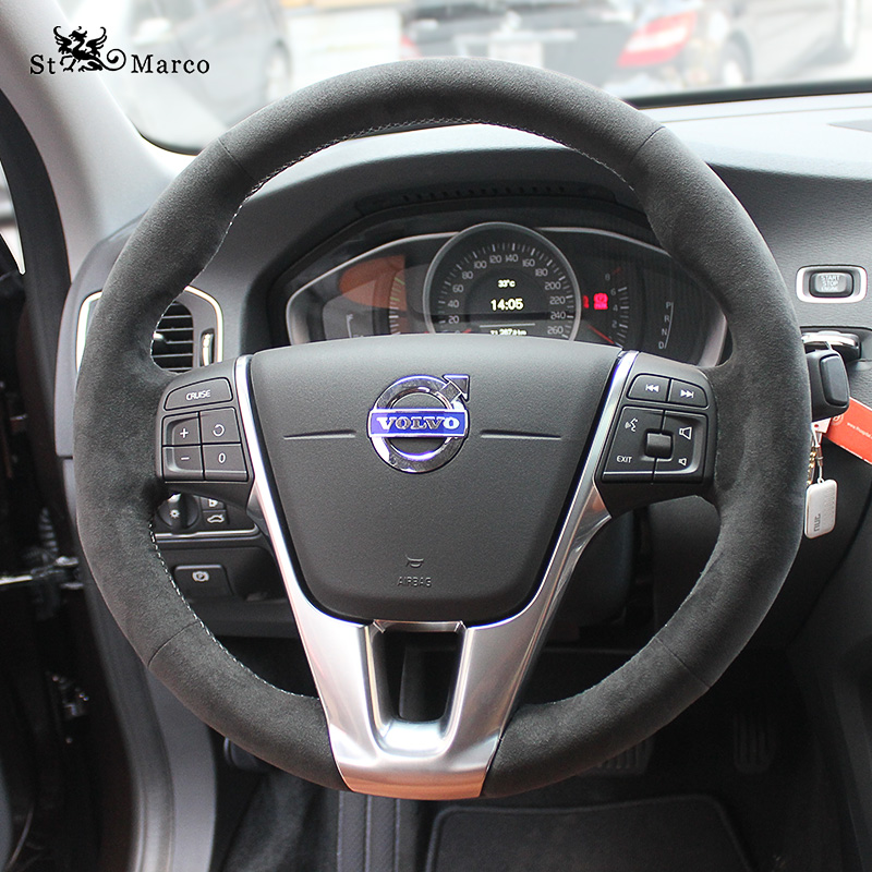 DIY custom suede leather hand-stitched car interior decoration steering wheel cover For Volvo XC60 S60L XC90 S90 S80 car wheel cover
DIY custom suede leather hand-stitched car interior decoration steering wheel cover For Volvo XC60 S60L XC90 S90 S80 car wheel cover