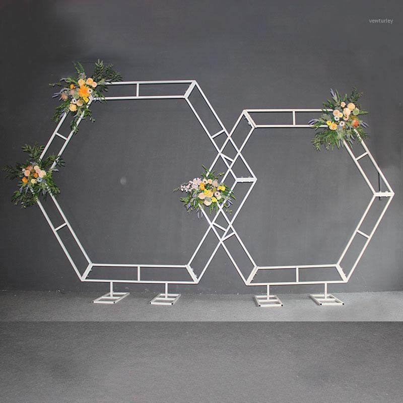 Party Decoration Creativity Wrought Iron Wedding Props Geometric Hexagonal Arch Screen Family Stage Welcome Area Scene
Party Decoration Creativity Wrought Iron Wedding Props Geometric Hexagonal Arch Screen Family Stage Welcome Area Scene