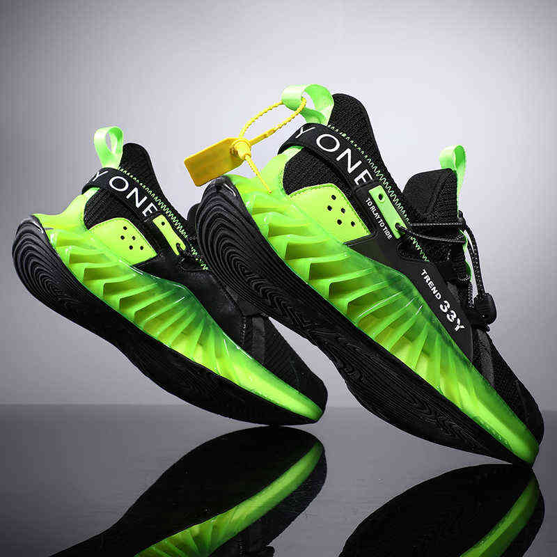 Trendy Blade Running Shoes for Men Breathable Mesh Reflective Sneakers Antiskid Damping Outsole Sport Shoes Training Zapatillas H1125, A29balck orange
Trendy Blade Running Shoes for Men Breathable Mesh Reflective Sneakers Antiskid Damping Outsole Sport Shoes Training Zapatillas H1125, A29balck orange