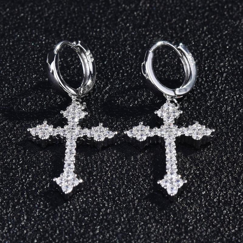 Dangle & Chandelier Trend S925 Cross Drop Earrings Full Inlay Shiny Cubic Zirconia Charm Unusual Hoop Earring Women's Wedding Party Fine Jew, Silver
Dangle & Chandelier Trend S925 Cross Drop Earrings Full Inlay Shiny Cubic Zirconia Charm Unusual Hoop Earring Women's Wedding Party Fine Jew, Silver