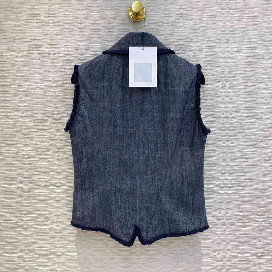 Women's Vests spring runway design slim casual vest coat women blue lapel sleeveless tassel single breasted vintage tank denim jacket SK00
Women's Vests spring runway design slim casual vest coat women blue lapel sleeveless tassel single breasted vintage tank denim jacket SK00