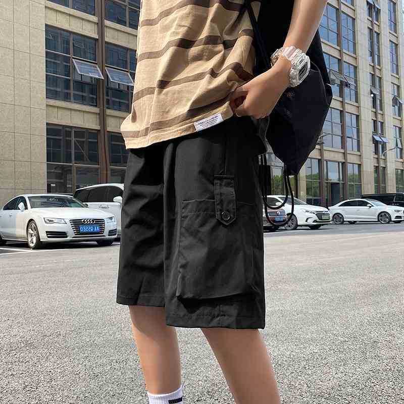 summer tooling shorts men's relaxed fashion brand ins versatile yuwenle multi pocket casual capris, Black
summer tooling shorts men's relaxed fashion brand ins versatile yuwenle multi pocket casual capris, Black