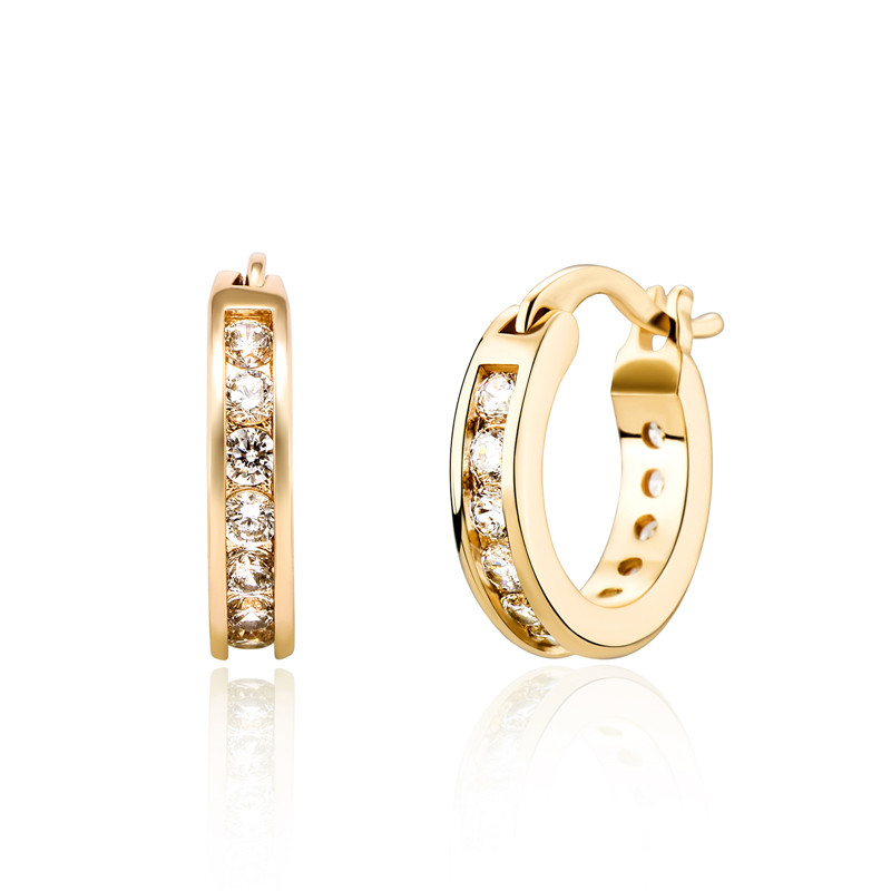 Unisex Fashion Men Women Earrings Gold Silver Color CZ Round Earrings Hoops for Wedding Party Nice Gift for Friend
Unisex Fashion Men Women Earrings Gold Silver Color CZ Round Earrings Hoops for Wedding Party Nice Gift for Friend