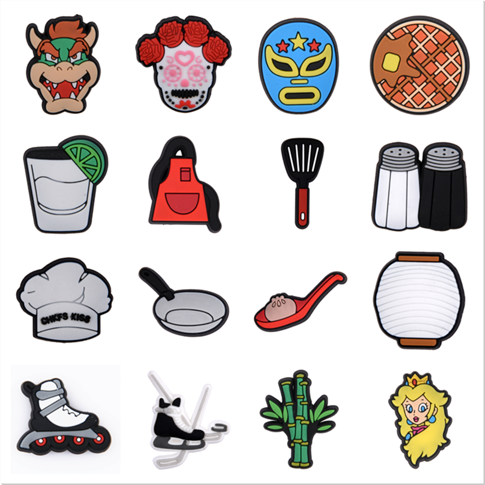 New Arrival 1PCS Hot Custom Croc Charms Skating Shoes/Kitchen Tools Shoe Accessories For Clog Shoes PVC Sandals Accessories
New Arrival 1PCS Hot Custom Croc Charms Skating Shoes/Kitchen Tools Shoe Accessories For Clog Shoes PVC Sandals Accessories