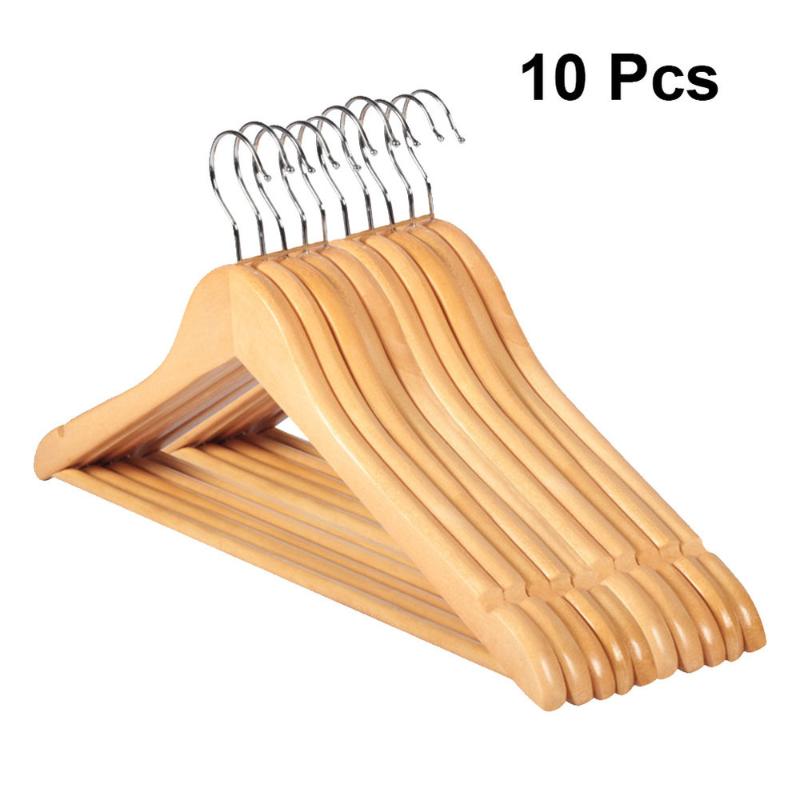 Hangers & Racks 10pcs Solid Wood Hanger Non-Slip Clothes Shirts Sweaters Dress Drying Rack For Home Bedroom Organizer
Hangers & Racks 10pcs Solid Wood Hanger Non-Slip Clothes Shirts Sweaters Dress Drying Rack For Home Bedroom Organizer
