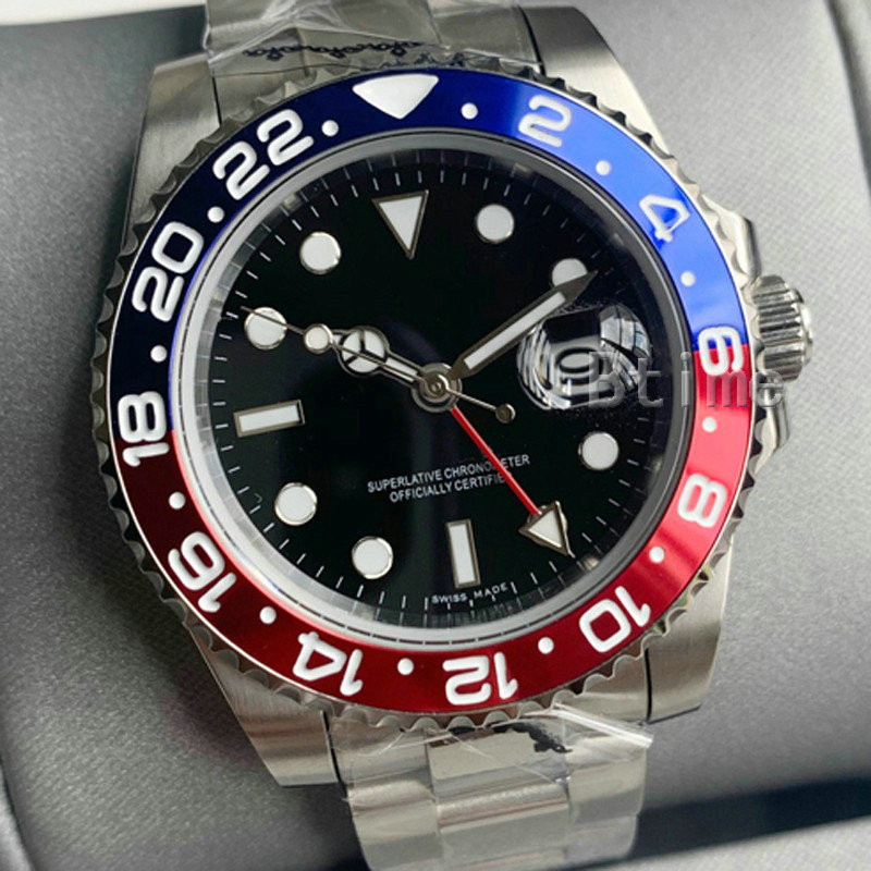 Luxury Ceramic Bezel GMT Mens Watches Mechanical Stainless Steel Automatic Movement 2813 Watch Men Fashion Designer sports Wristwatches Wristwatche
Luxury Ceramic Bezel GMT Mens Watches Mechanical Stainless Steel Automatic Movement 2813 Watch Men Fashion Designer sports Wristwatches Wristwatche