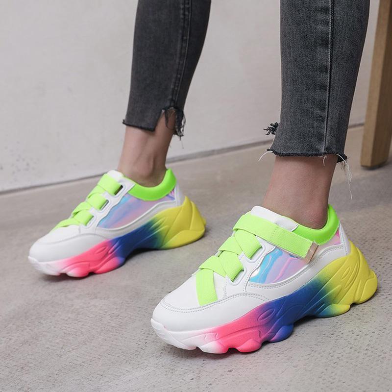 Dress Shoes Spring Women Man Mesh Breathble Rainbow Bottom Thick Hook Loop Female Sneakers Non Slip Wear-resistant 2021, 1we
Dress Shoes Spring Women Man Mesh Breathble Rainbow Bottom Thick Hook Loop Female Sneakers Non Slip Wear-resistant 2021, 1we