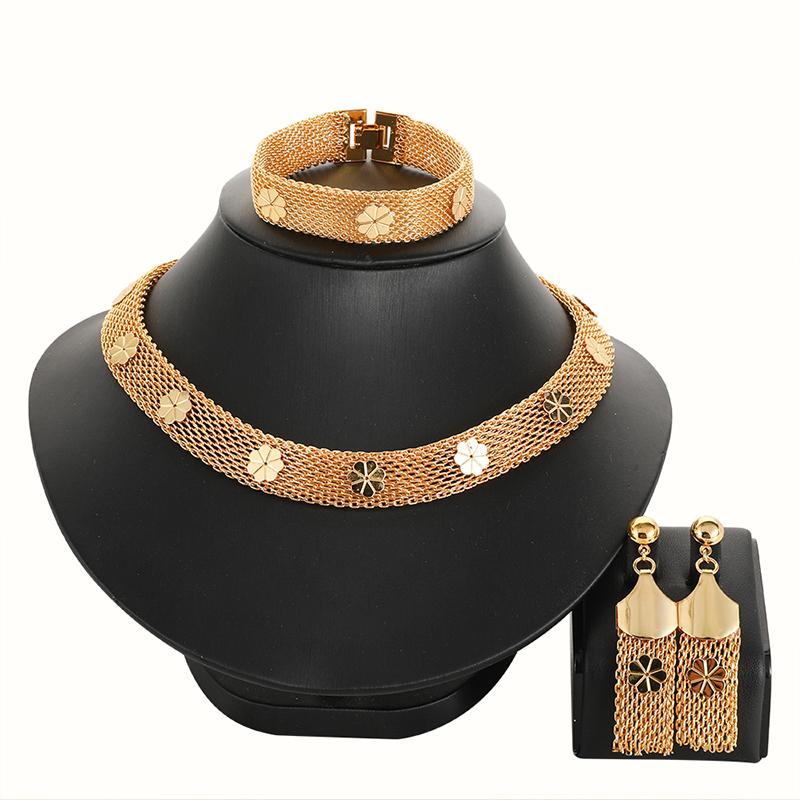 earrings & necklace 24k gold plating ltaly 750 jewelry set for women african beads jewlery fashion earring, Silver 
earrings & necklace 24k gold plating ltaly 750 jewelry set for women african beads jewlery fashion earring, Silver