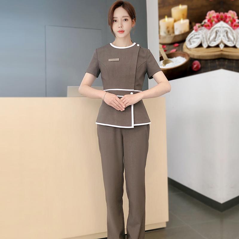 Beauty Salon Women Uniforms Suits Spa Massage Female Working Clothing Sauna Foot Bath Workwear Sets Women' Two Piece Pants, White
Beauty Salon Women Uniforms Suits Spa Massage Female Working Clothing Sauna Foot Bath Workwear Sets Women' Two Piece Pants, White