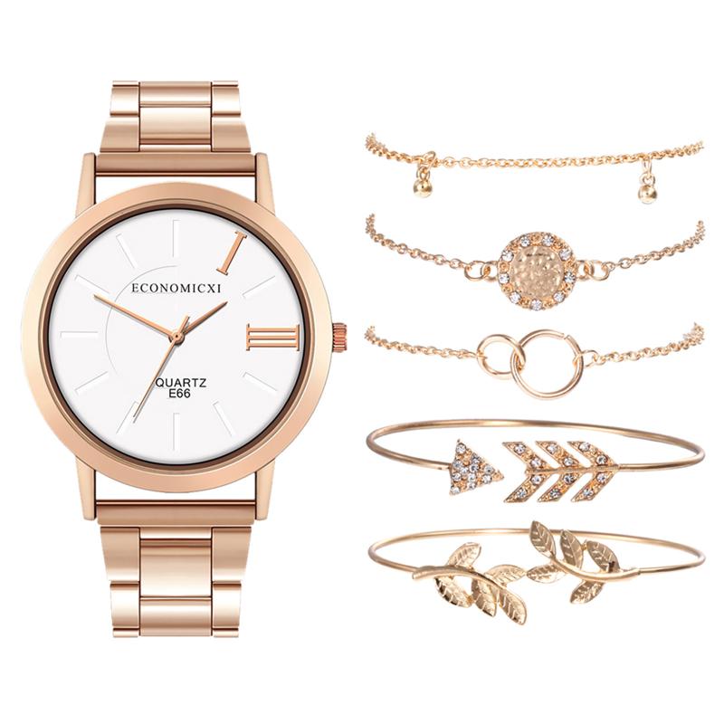 6Pcs Fashion Women Watches Bracelets Set Luxury Analog Quartz Wristwatch Wrist For Relojes De Mujer Wristwatches
6Pcs Fashion Women Watches Bracelets Set Luxury Analog Quartz Wristwatch Wrist For Relojes De Mujer Wristwatches