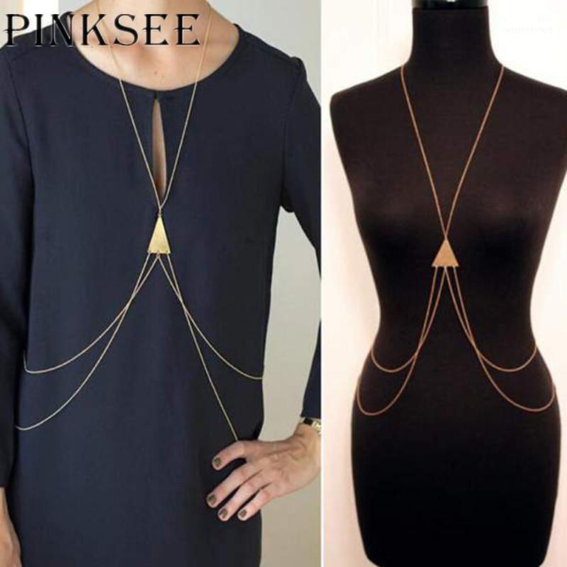 Sexy Gold Sliver Color Women Necklaces Summer Beach Bikini Harness Triangle Body Link Waist Belly Jewelry Chains
Sexy Gold Sliver Color Women Necklaces Summer Beach Bikini Harness Triangle Body Link Waist Belly Jewelry Chains