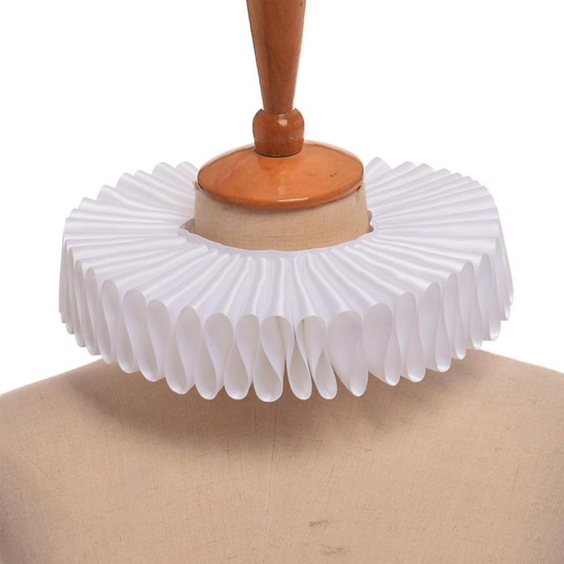 Women Girls Victorian Renaissance Elizabethan Ruffled Neck Collar Satin Clown Cosplay Ruff Choker Halloween Party Stage
Women Girls Victorian Renaissance Elizabethan Ruffled Neck Collar Satin Clown Cosplay Ruff Choker Halloween Party Stage