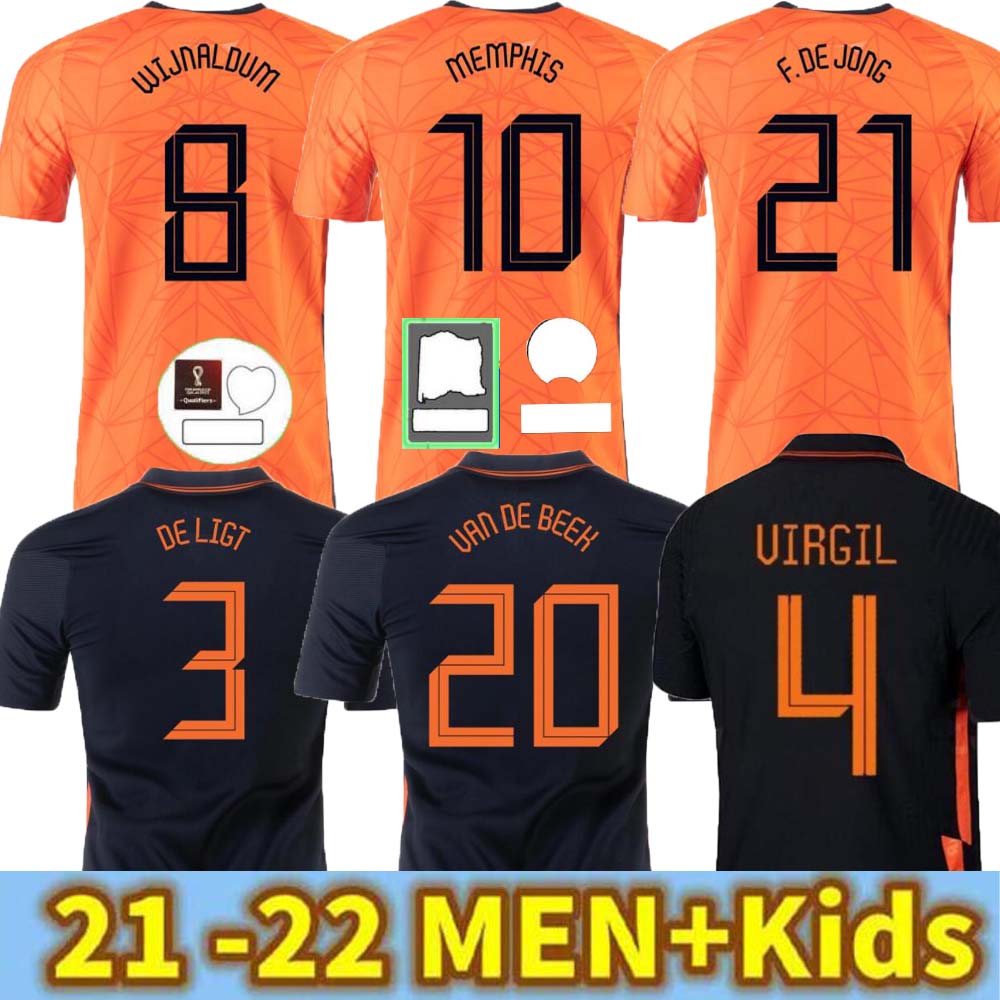 2021 Holland Memphis de Jong Soccer Jersey Ligt Netherlands Strootman Van Dijk 2022 Football Shirt Adult Men + KIDS Kit, Black;yellow
2021 Holland Memphis de Jong Soccer Jersey Ligt Netherlands Strootman Van Dijk 2022 Football Shirt Adult Men + KIDS Kit, Black;yellow