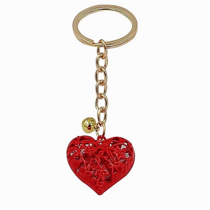 Hollow Heart Keychains Fashion Charm Cute Purse Bag Pendant Car Keyring Chain Ornaments Gift Whole