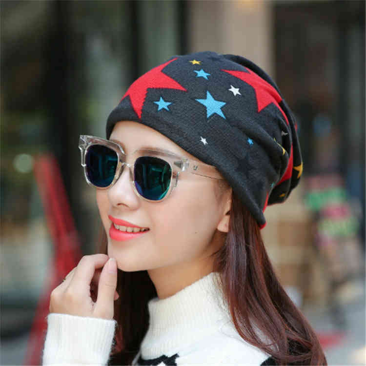 Hats Caps Spring and Autumn Multifunctional Confinement Magic Scarf Hat Female Outdoor Riding Pile Cover Chemotherapy