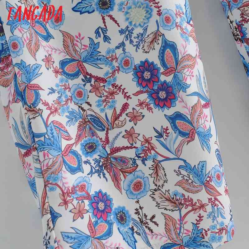 Women Colorful Floral Print Chiffon Short Sleeve With Slash Female Casual Jumpsuit 1F164 210416