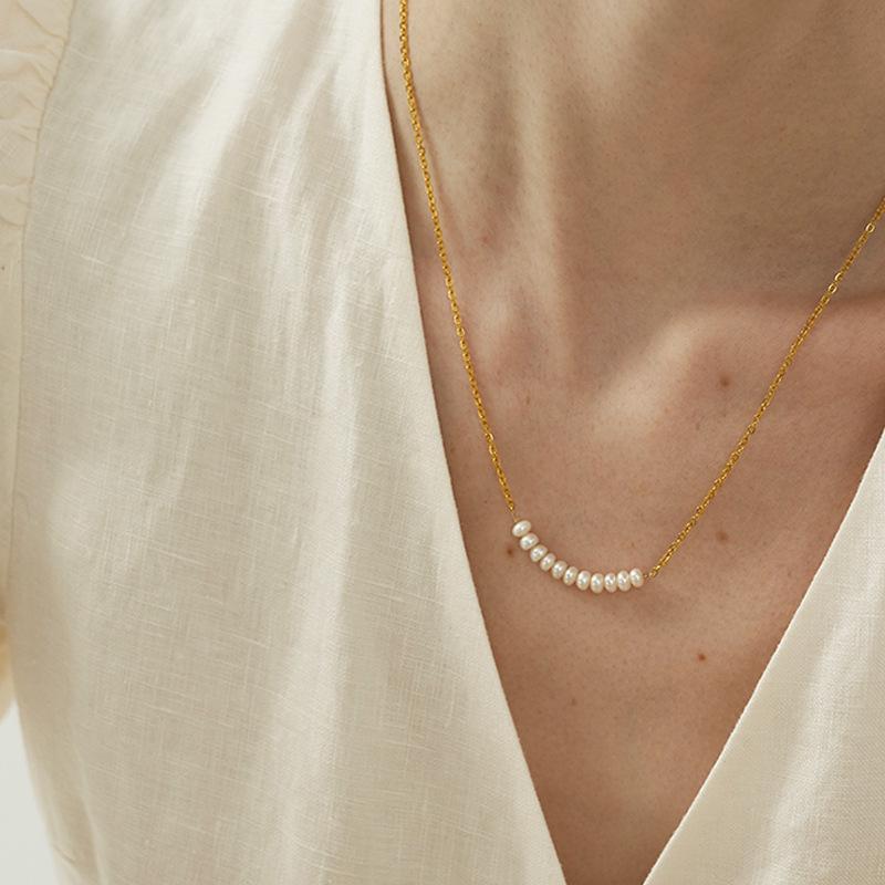 Pendant Necklaces U-Magical French Vintage Natural Freshwater Pearl Small Smile Beaded Necklace For Women Gold Chain Jewelry
Pendant Necklaces U-Magical French Vintage Natural Freshwater Pearl Small Smile Beaded Necklace For Women Gold Chain Jewelry