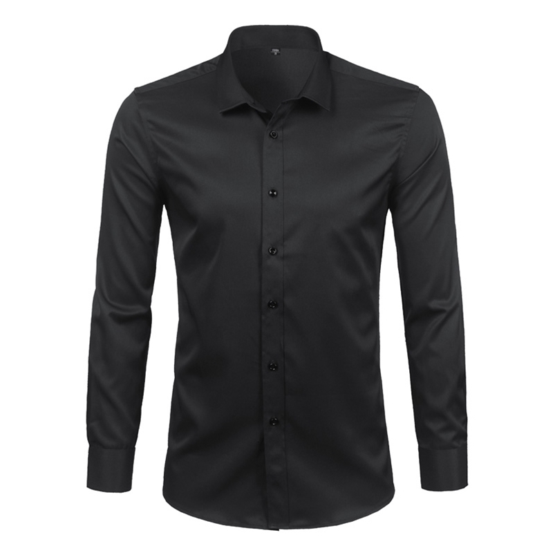 Black Mens Bamboo Fiber Shirts Brand Casual Slim Fit Long Sleeve Dress Non Iron Solid Chemise Homme 4XL 210721, Wine red
Black Mens Bamboo Fiber Shirts Brand Casual Slim Fit Long Sleeve Dress Non Iron Solid Chemise Homme 4XL 210721, Wine red