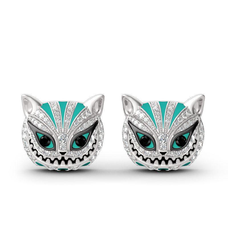 Earrings & Necklace 2021 Cool Evil Skull Cat Crystals Stud Pendant Fashion Jewelry, Silver
Earrings & Necklace 2021 Cool Evil Skull Cat Crystals Stud Pendant Fashion Jewelry, Silver