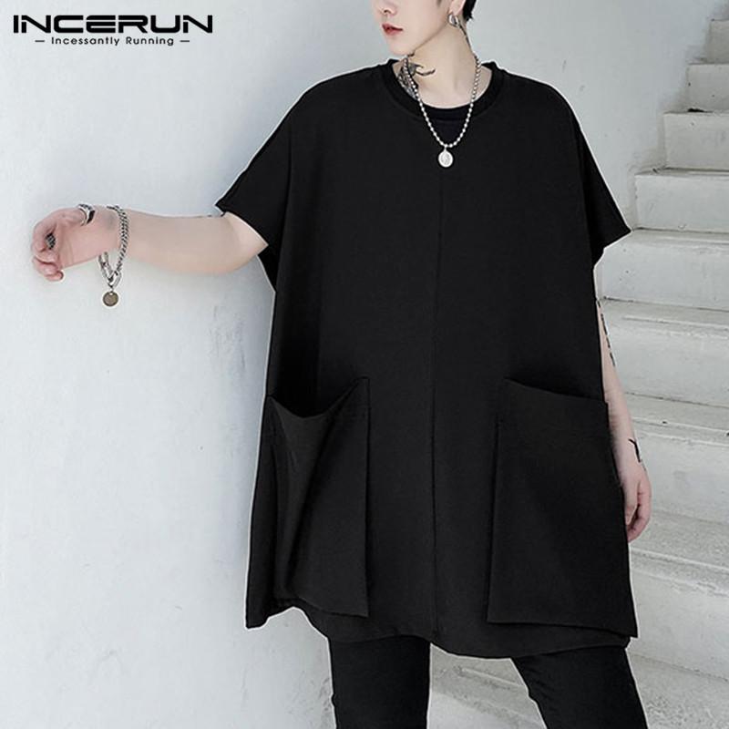 Men T Shirt Solid Color Loose O Neck Streetwear Casual Tee Tops Short Sleeve Pockets Korean Fashion Camiseta Masculina INCERUN 7 Men' T-Shi, Black
Men T Shirt Solid Color Loose O Neck Streetwear Casual Tee Tops Short Sleeve Pockets Korean Fashion Camiseta Masculina INCERUN 7 Men' T-Shi, Black