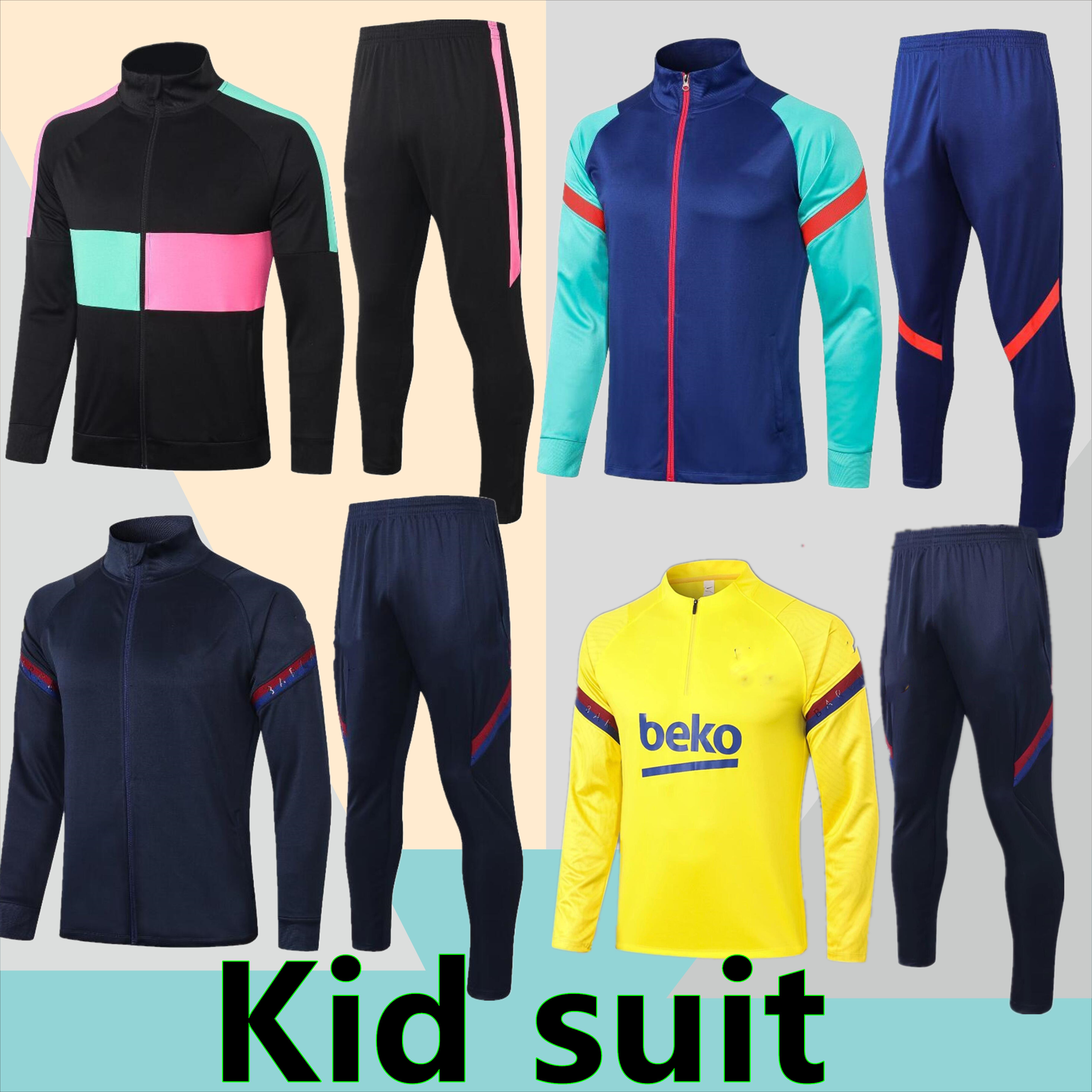 child Barca tracksuits sweater set Winter jacket soccer jerseys 2021 2022 Messi ANSU FATI Men kids kits 21/22 Survetement tracksuit Training, Black
child Barca tracksuits sweater set Winter jacket soccer jerseys 2021 2022 Messi ANSU FATI Men kids kits 21/22 Survetement tracksuit Training, Black