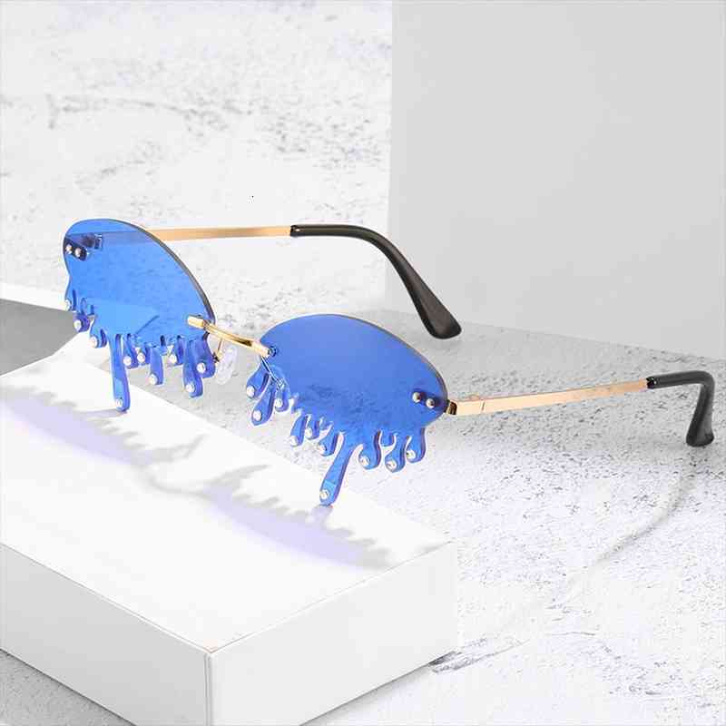 Fashion Water Drop Sunglasses Women Rimless Mosaic Diamond Wave Punk Sun Glasses Trend Streetwear Gafas Shades Uv
Fashion Water Drop Sunglasses Women Rimless Mosaic Diamond Wave Punk Sun Glasses Trend Streetwear Gafas Shades Uv