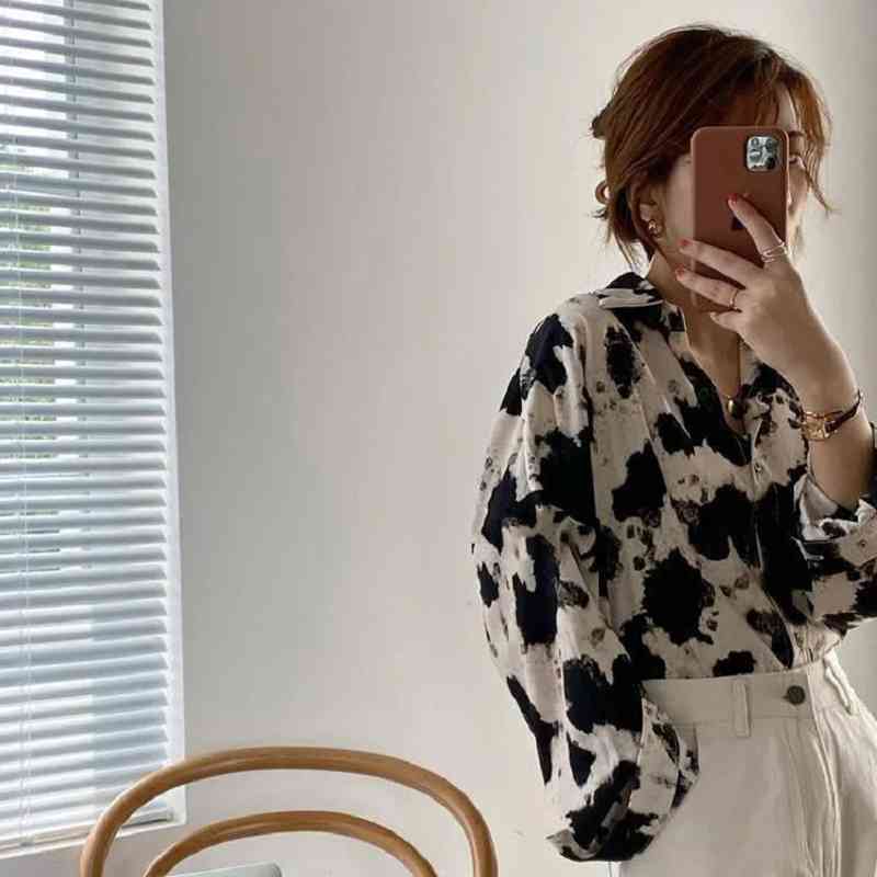 Summer Streert Style Oversize Women Blouse Shirt Cow Pattern Print Long Sleeve Ladies Tunic Plus Size Female Tops 210521, Sku
Summer Streert Style Oversize Women Blouse Shirt Cow Pattern Print Long Sleeve Ladies Tunic Plus Size Female Tops 210521, Sku