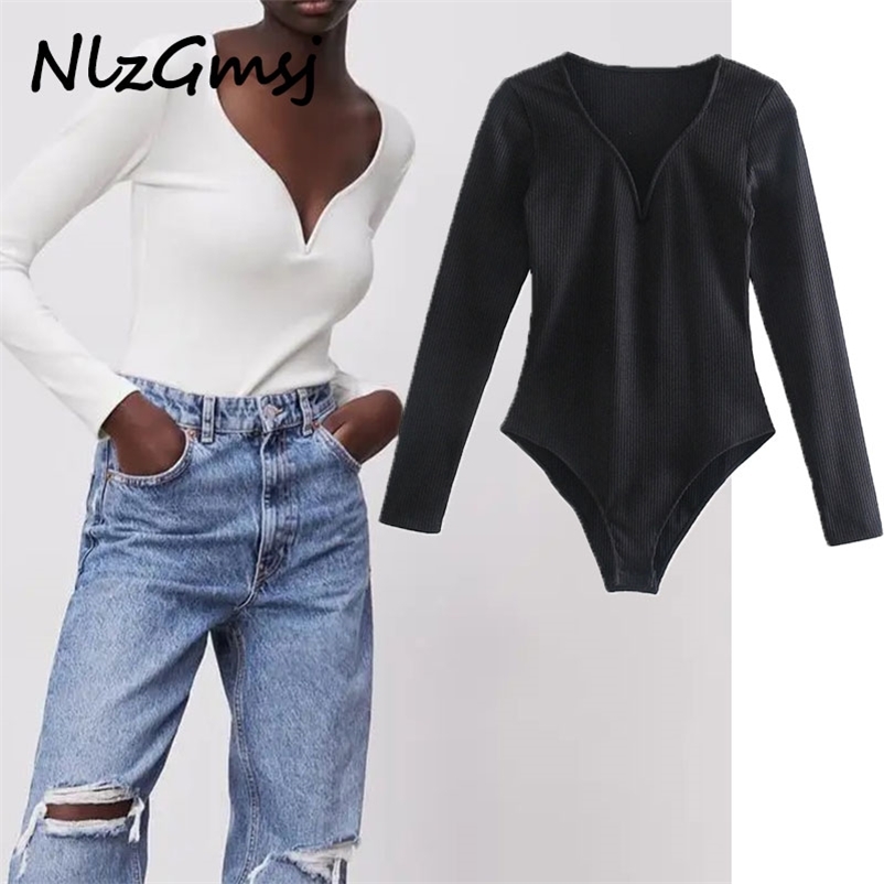 Bodysuit Women Silm Blouse Long Sleeve Rompers Casual Deep V-Neck Streetwear Club Tops 04 210628, As picture
Bodysuit Women Silm Blouse Long Sleeve Rompers Casual Deep V-Neck Streetwear Club Tops 04 210628, As picture