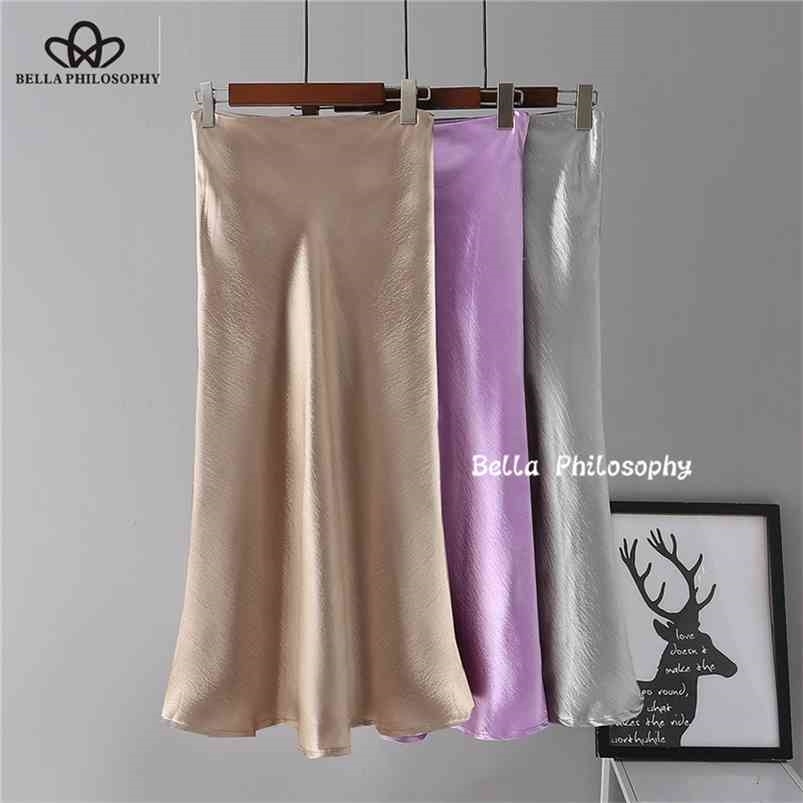 Bella Yellow Purple Silk Skirt Summer Satin Trumpet High Waist Silver Gold Metallic Color Party 210721
Bella Yellow Purple Silk Skirt Summer Satin Trumpet High Waist Silver Gold Metallic Color Party 210721