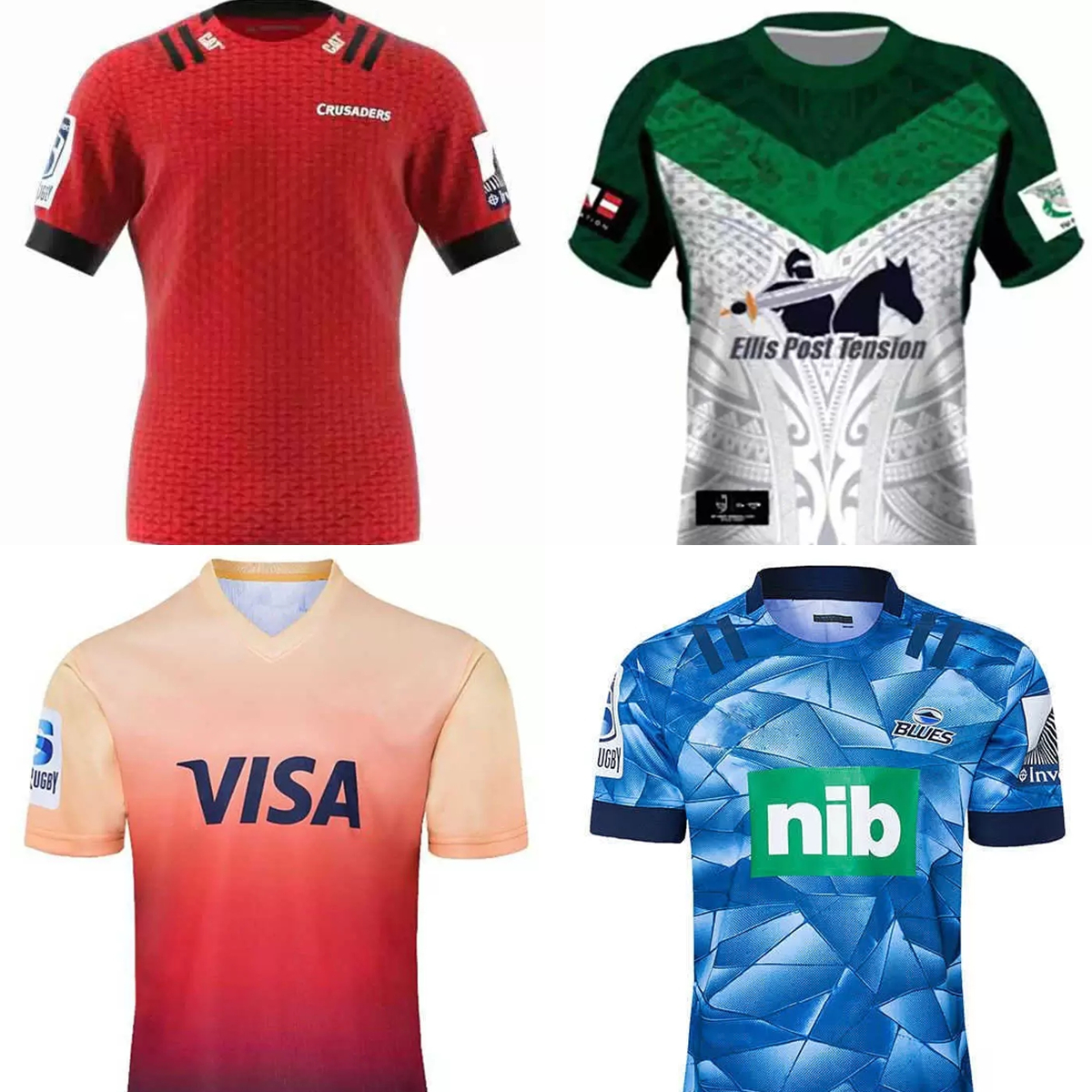 2021/2022 Super Rugby The chief blues hurricanes highlanders jerseys Training shirts Argentina jaguares uniform Crusaders Maori all blac, Black;gray
2021/2022 Super Rugby The chief blues hurricanes highlanders jerseys Training shirts Argentina jaguares uniform Crusaders Maori all blac, Black;gray