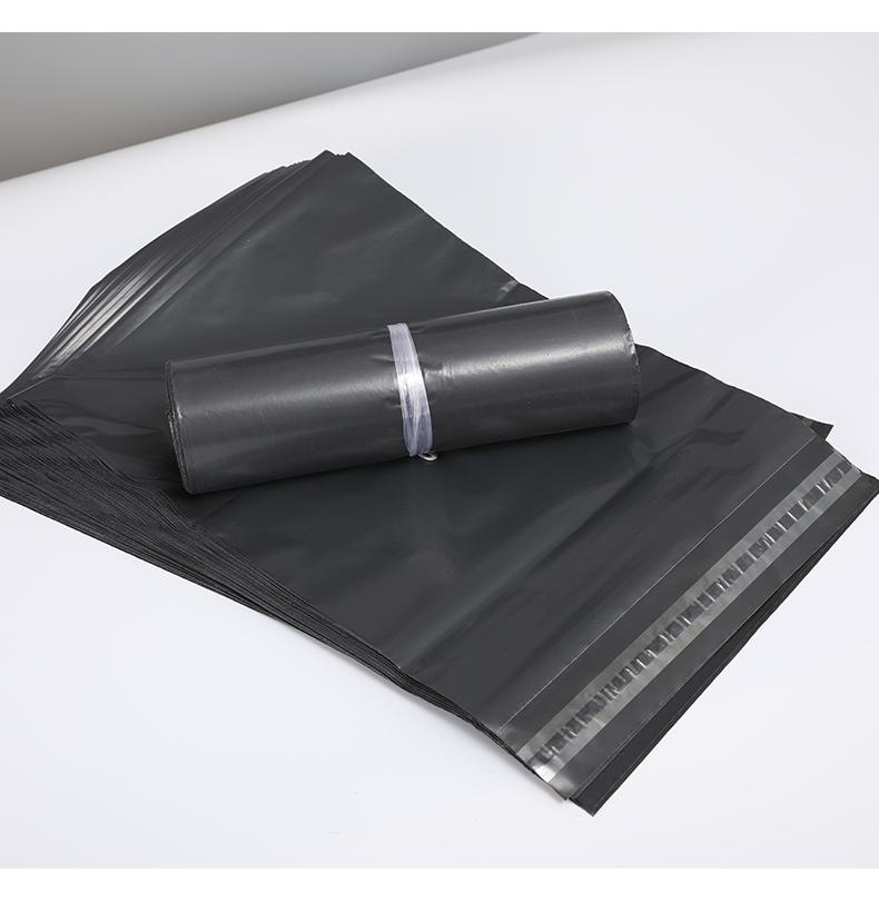 100pcs Black Courier Bags Smooth PE Plastic Poly Storage Bag Envelope Mailing Self Adhesive Seal Pouch Gift Wrap
